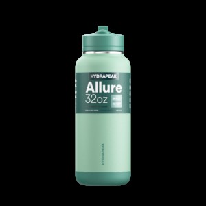 HydraPeak 32oz Stainless Steel Insulated Water Bottle With Spill Proof Straw Lid And Rubber Boot 2