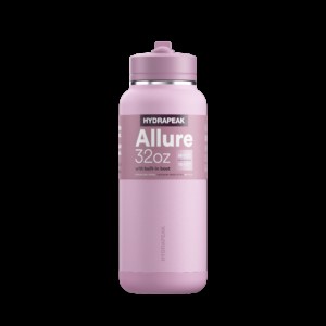 HydraPeak 32oz Stainless Steel Insulated Water Bottle With Spill Proof Straw Lid And Rubber Boot 2