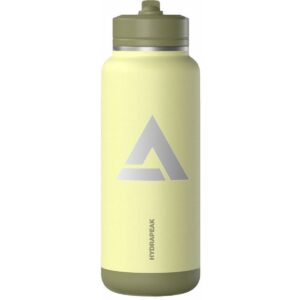 HydraPeak 32oz Stainless Steel Insulated Water Bottle With Spill Proof Straw Lid And Rubber Boot 2