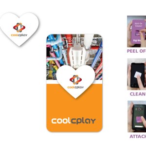 Full Color Screen Cleaner Sticker - Heart Shape (1.20"x 1.40") 1 Full Color Screen Cleaner Sticker - Heart Shape (1.20"x 1.40") 1