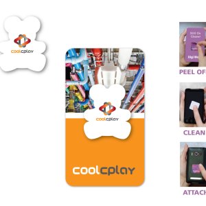 Full Color Screen Cleaner Sticker - Bear Shape (1.20"x 1.40") 1 Full Color Screen Cleaner Sticker - Bear Shape (1.20"x 1.40") 1