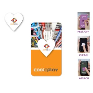 Full Color Screen Cleaner Sticker - Heart Shape (1.38"x 1.38") 1 Full Color Screen Cleaner Sticker - Heart Shape (1.38"x 1.38") 1