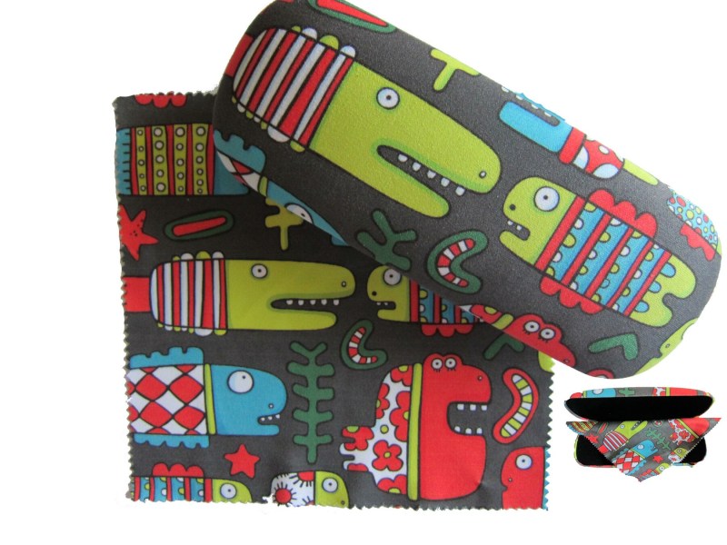 Microfiber Covered Glass Case w/Matching Microfiber Cloth 1 Microfiber Covered Glass Case w/Matching Microfiber Cloth 1