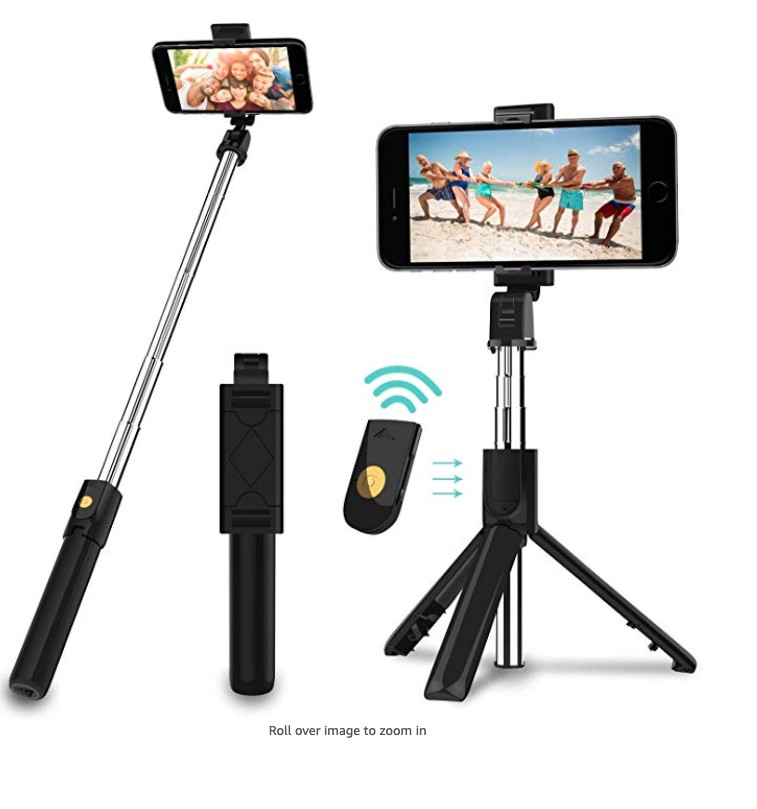 Selfie Stick, 3 In 1 Extendable Selfie Stick Tripod w/ Detachable Bluetooth® Wireless Remote Phone 1 Selfie Stick, 3 In 1 Extendable Selfie Stick Tripod w/ Detachable Bluetooth® Wireless Remote Phone 1
