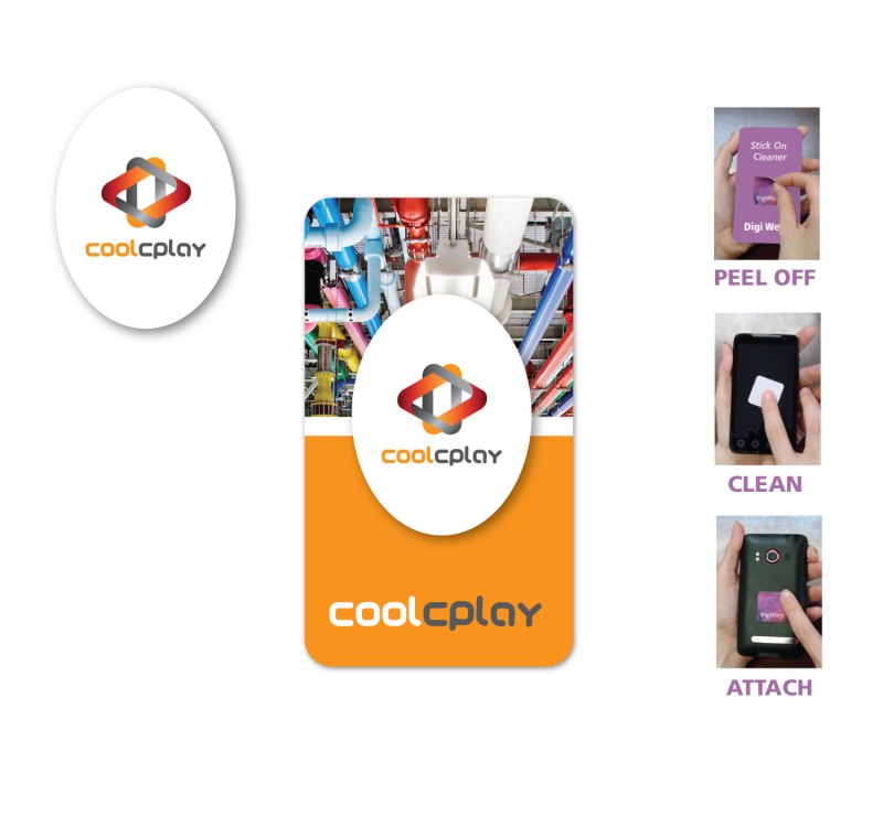 Full Color Screen Cleaner Sticker - Oval Shape (1.34"x 1.80") 1 Full Color Screen Cleaner Sticker - Oval Shape (1.34"x 1.80") 1