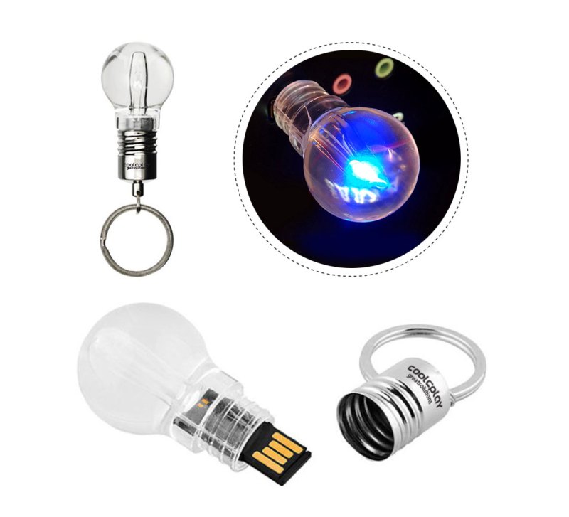 1GB LED Lightbulb USB Flashdrive with Keyring 1 1GB LED Lightbulb USB Flashdrive with Keyring 1