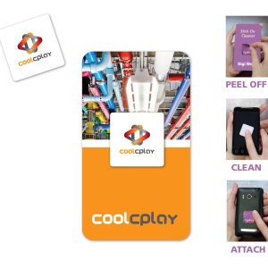 Full Color Screen Cleaner Sticker - Square Shape (1.30"x 1.30") 1 Full Color Screen Cleaner Sticker - Square Shape (1.30"x 1.30") 1