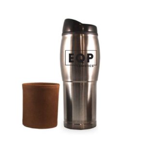 14 Oz. Chrome Plated Tumbler w/Leather Sleeve 1 14 Oz. Chrome Plated Tumbler w/Leather Sleeve 1