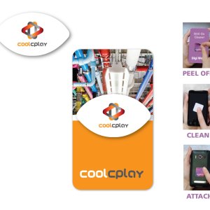 Full Color Screen Cleaner Sticker - Football Shape (1.08"x 1.85") 1 Full Color Screen Cleaner Sticker - Football Shape (1.08"x 1.85") 1