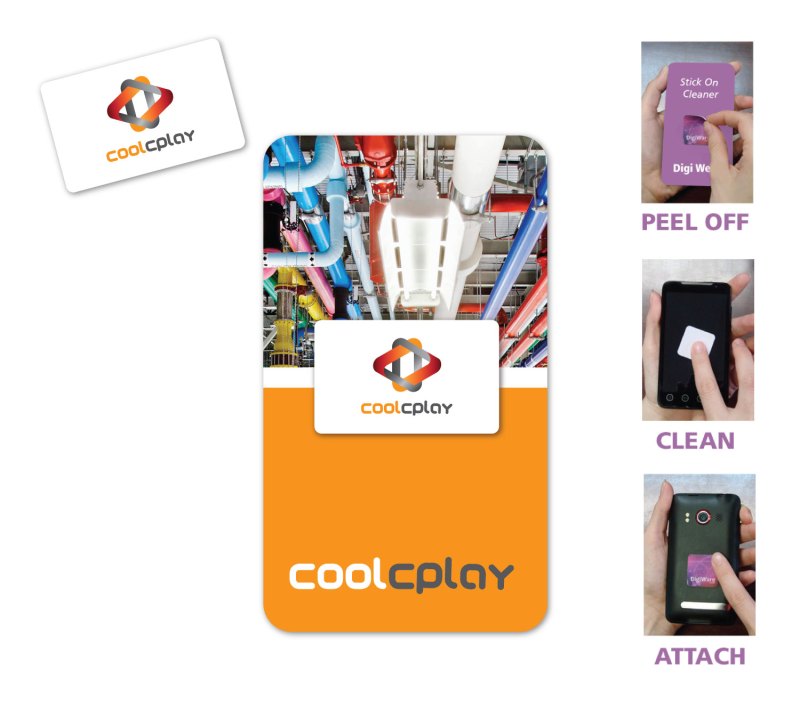 Full Color Screen Cleaner Sticker - Rectangle Shape (0.8"x 1.3") 1 Full Color Screen Cleaner Sticker - Rectangle Shape (0.8"x 1.3") 1