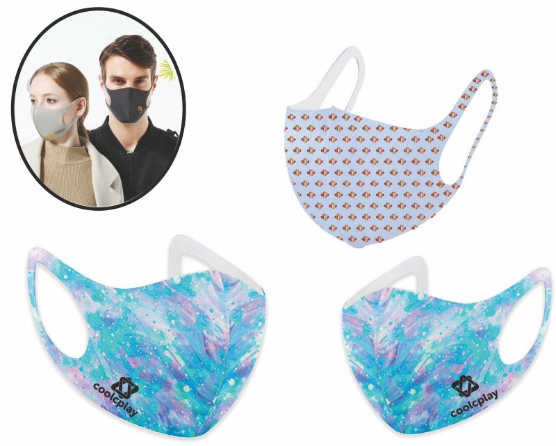 Face Mask - 100% Microfiber, Vivid Full Color 1 Face Mask - 100% Microfiber, Vivid Full Color 1