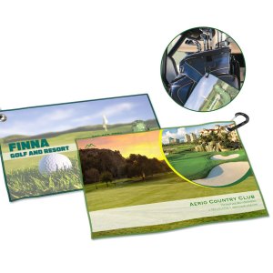 19" x 10" Golf & Sports Towel w/Carabiner 1 19" x 10" Golf & Sports Towel w/Carabiner 1