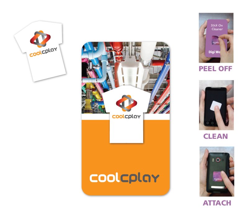 Full Color Screen Cleaner Sticker - TShirt Shape (1.2"x 1.18") 1 Full Color Screen Cleaner Sticker - TShirt Shape (1.2"x 1.18") 1