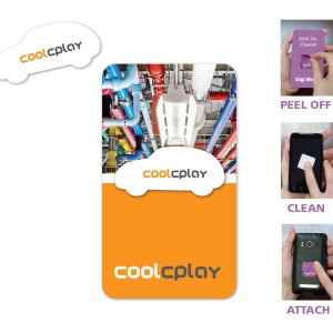 Full Color Screen Cleaner Sticker - Car Shape (1.64"x 0.70") 1 Full Color Screen Cleaner Sticker - Car Shape (1.64"x 0.70") 1