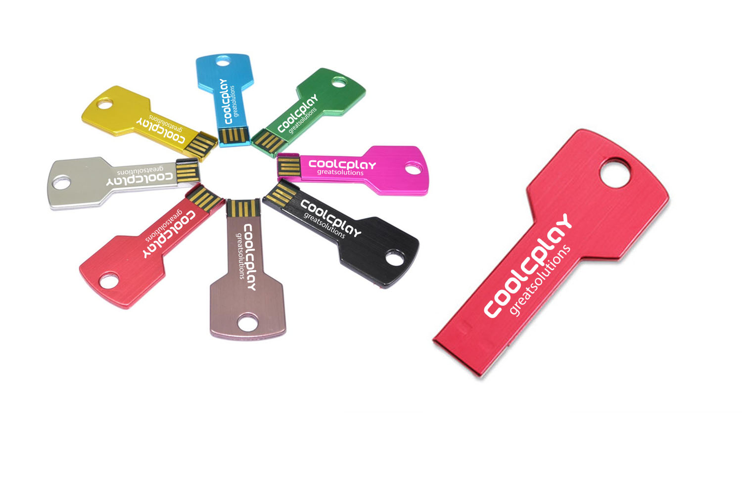 512 MB Metal Key Shaped USB Flashdrive 1