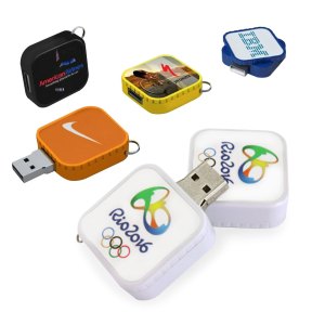 16GB Square Twist Flashdrive w/ Key Ring 1 16GB Square Twist Flashdrive w/ Key Ring 1