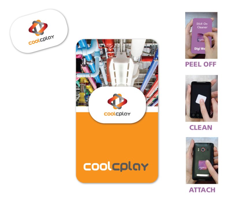 Full Color Screen Cleaner Sticker - Round Rectangle Shape (0.90"x 1.40") 1 Full Color Screen Cleaner Sticker - Round Rectangle Shape (0.90"x 1.40") 1