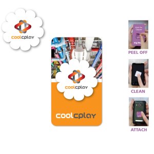 Full Color Screen Cleaner Sticker - Flower Shape (1.57"x 1.57") 1 Full Color Screen Cleaner Sticker - Flower Shape (1.57"x 1.57") 1