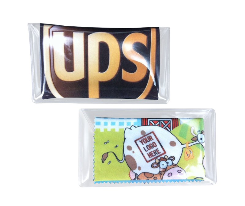Clear Business Card size PVC Pouch for MicroFiber Cloths 1 Clear Business Card size PVC Pouch for MicroFiber Cloths 1