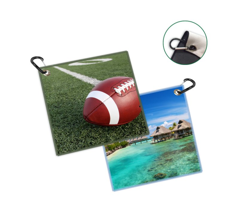 6" x 6" Full Color Microfiber Cleaning Cloth w/Carabiner 1 6" x 6" Full Color Microfiber Cleaning Cloth w/Carabiner 1