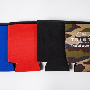 Black Rim Neoprene Can Cooler, REAL Neoprene, Not Foam 1 Black Rim Neoprene Can Cooler, REAL Neoprene, Not Foam 1