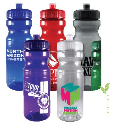 24 Oz. Colored Bike Bottle w/Push Pull Cap 1