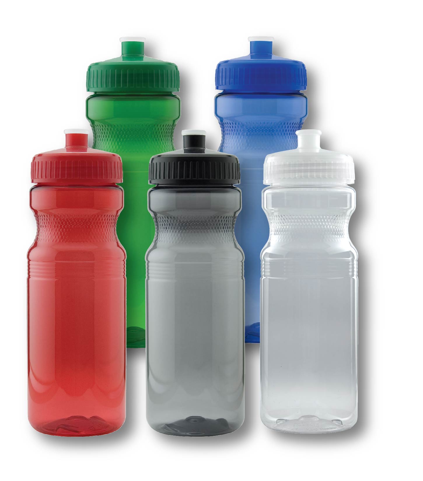 24 Oz. Colored Bike Bottle w/Push Pull Cap 1