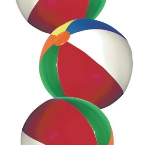 Mini Beach Ball w/ Multi-Colored Panels (4.5" Inflated) 1 Mini Beach Ball w/ Multi-Colored Panels (4.5" Inflated) 1