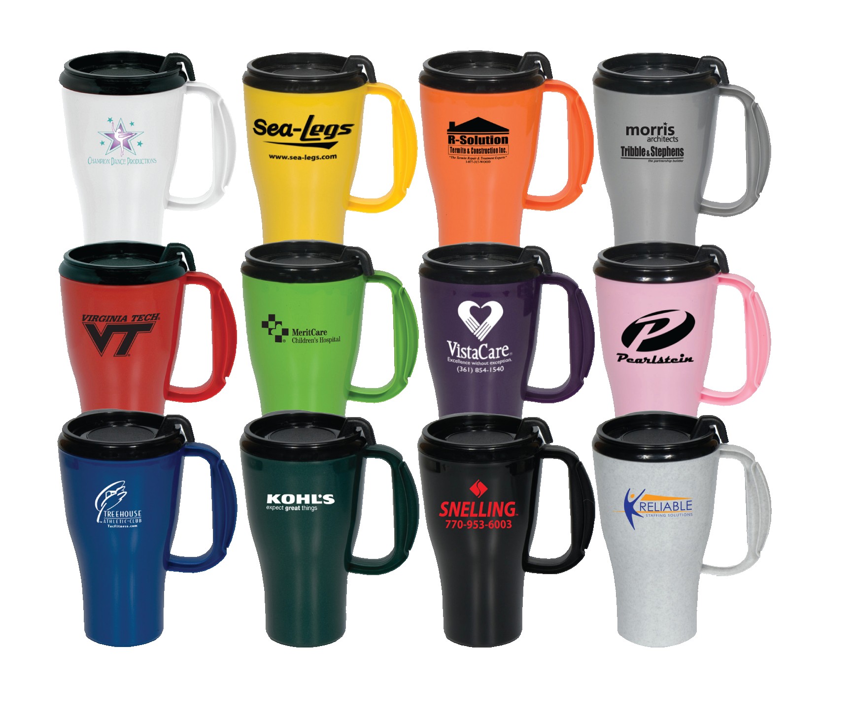 16 Oz. Double Wall Insulated Mug w/Slider Lid 1