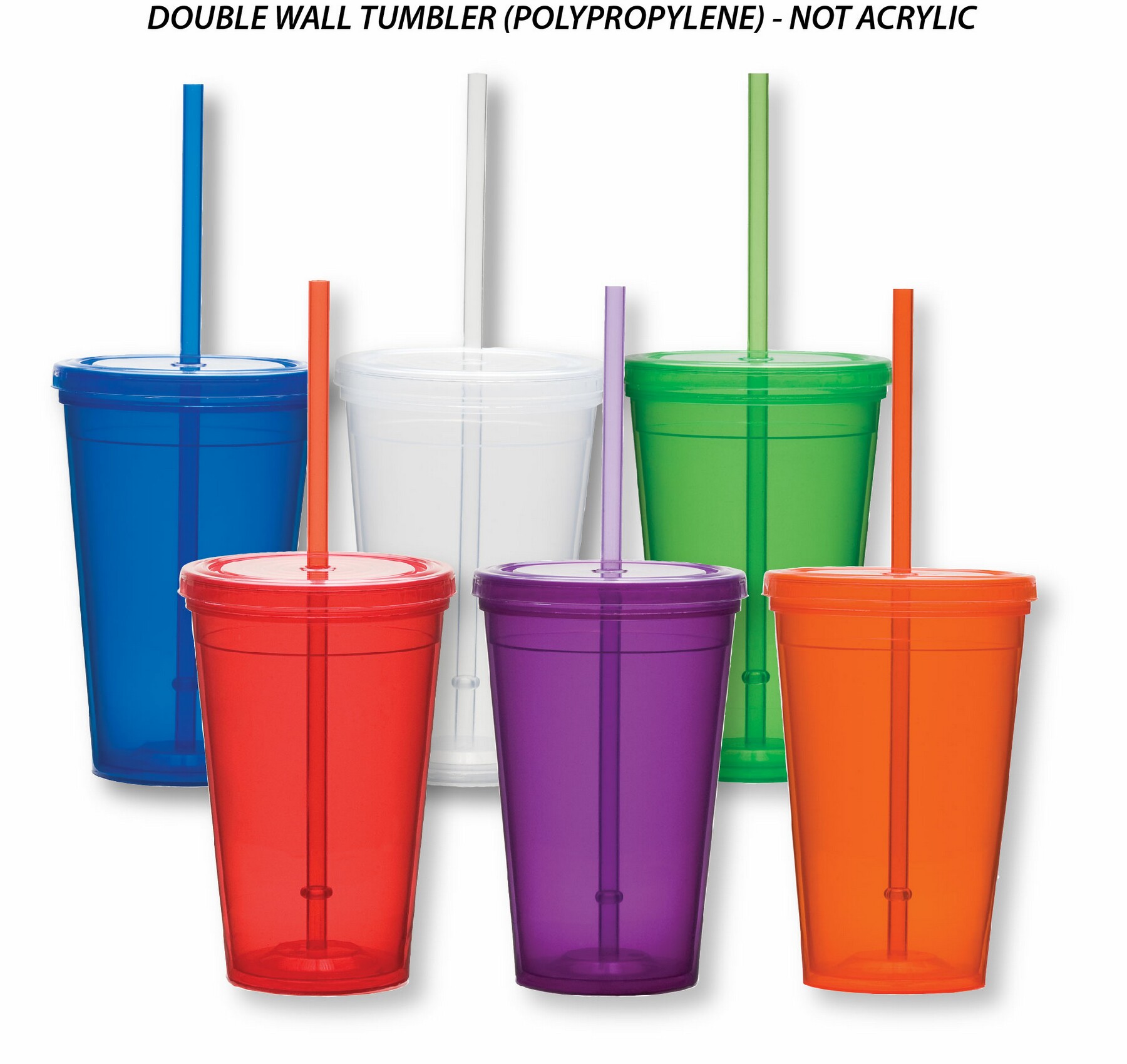 16 Oz. Double Wall Economy Tumbler 1