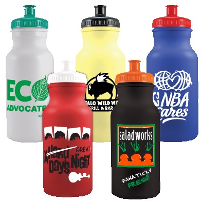 20 Oz. Colored Bike Bottle w/Push Pull Cap 1