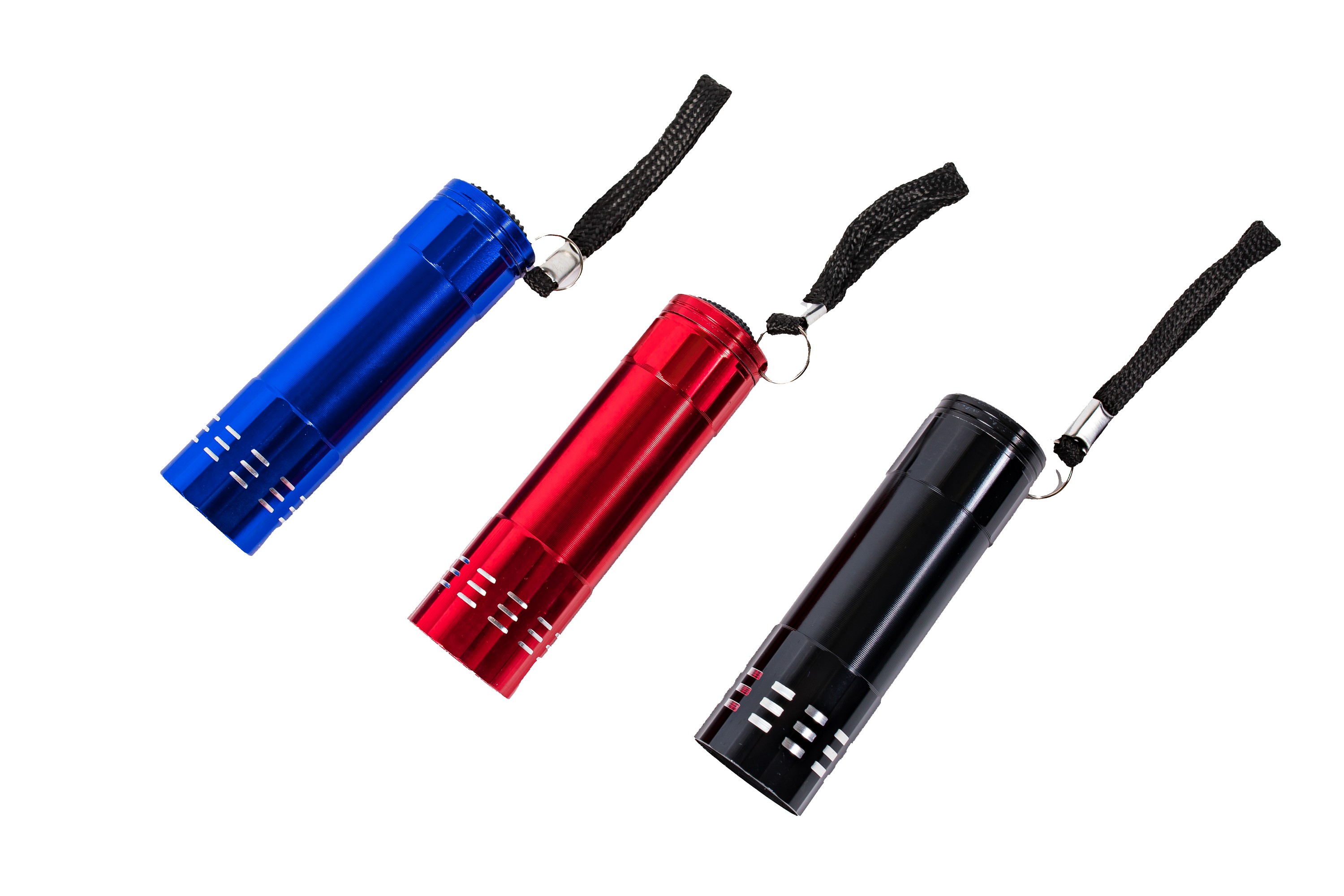 9 LED Pocket Flashlight w/Strap, Gift Box, & 3 AAA Batteries 1