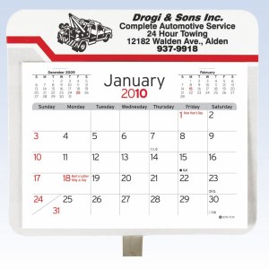 Large Car/ Truck Visor Calendar (5"x4.5") 1 Large Car/ Truck Visor Calendar (5"x4.5") 1