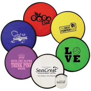 Flexible Nylon Flying Disc with Matching Pouch 1 Flexible Nylon Flying Disc with Matching Pouch 1