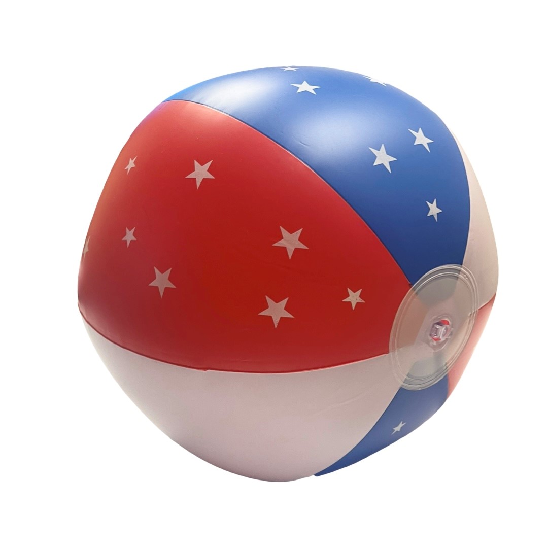 24" Beach Ball w/Multi-Colored or Patriotic Panels 2