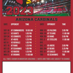 NFL Magnetic Schedule (4"x 6") 1 NFL Magnetic Schedule (4"x 6") 1