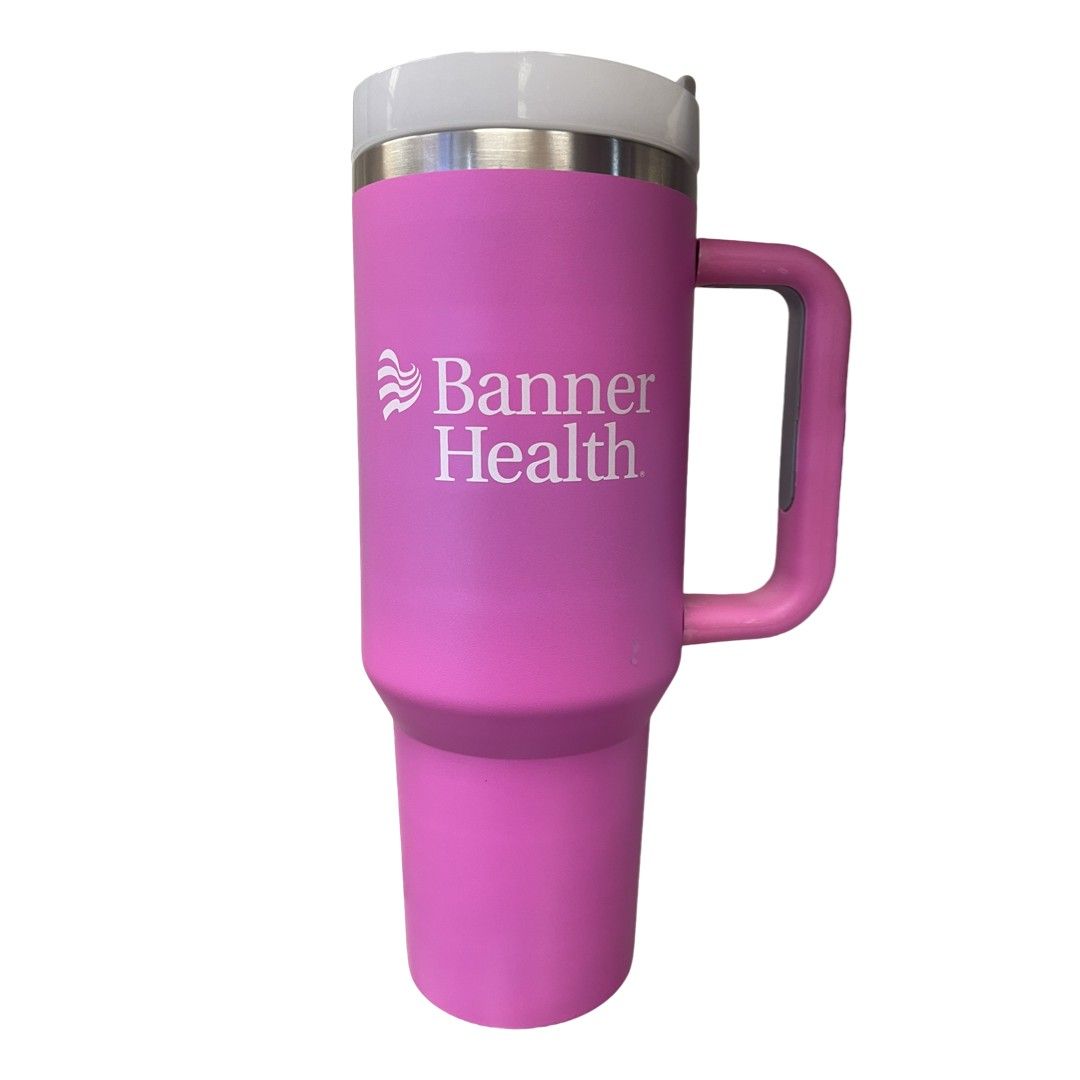40 Oz. Vacuum Insulated Stainless Steel Tumbler w/Copper Lining, Lid, & Handle 1