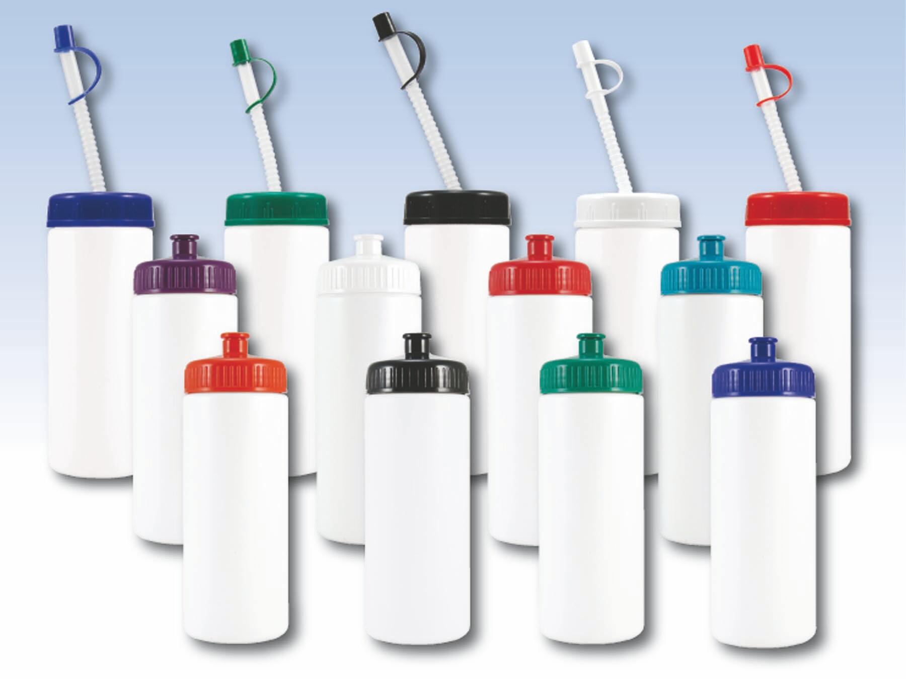 16 Oz. White Sports Bottle 1