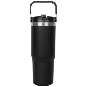 30 Oz. Vacuum Insulated Stainless Steel Tumbler Copper Lined w/Straw handle lid 1 30 Oz. Vacuum Insulated Stainless Steel Tumbler Copper Lined w/Straw handle lid 1