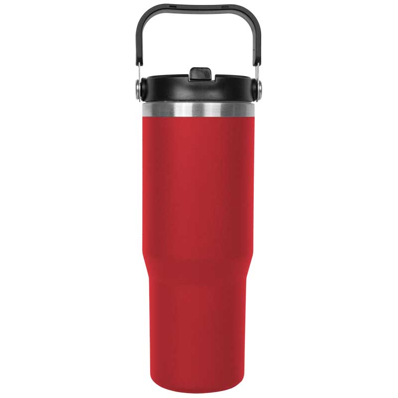 30 Oz. Vacuum Insulated Stainless Steel Tumbler w/Copper Lining & Straw Handle Lid 2