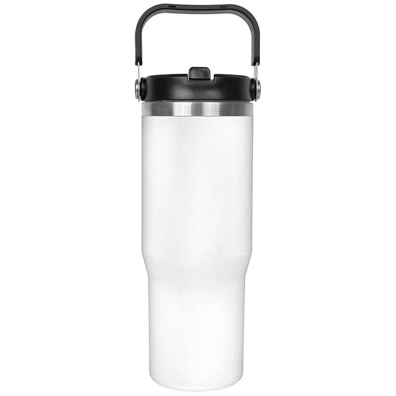 30 Oz. Vacuum Insulated Stainless Steel Tumbler w/Copper Lining & Straw Handle Lid 2