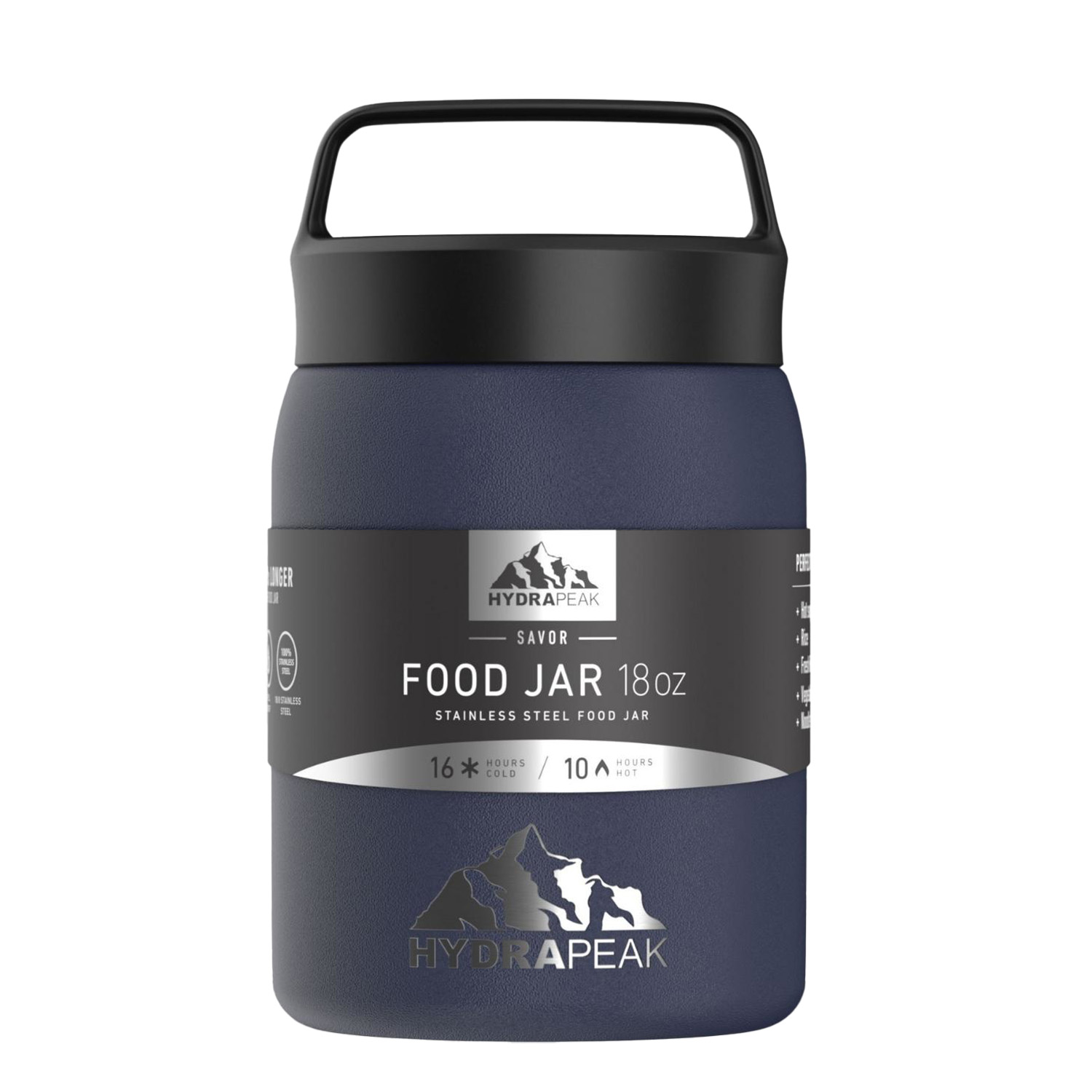18 oz Hydrapeak® Stainless Steel Insulated Thermos Food Jar 1