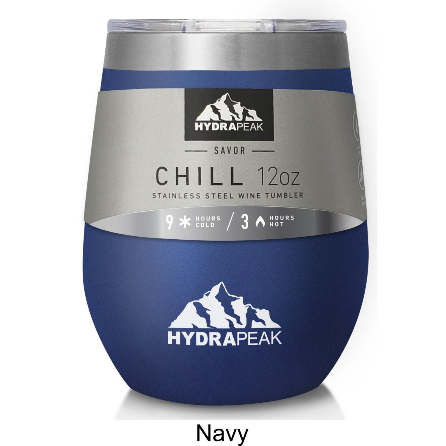 12 oz Hydrapeak® Stainless Steel Insulated Chill Stemless Tumbler 1