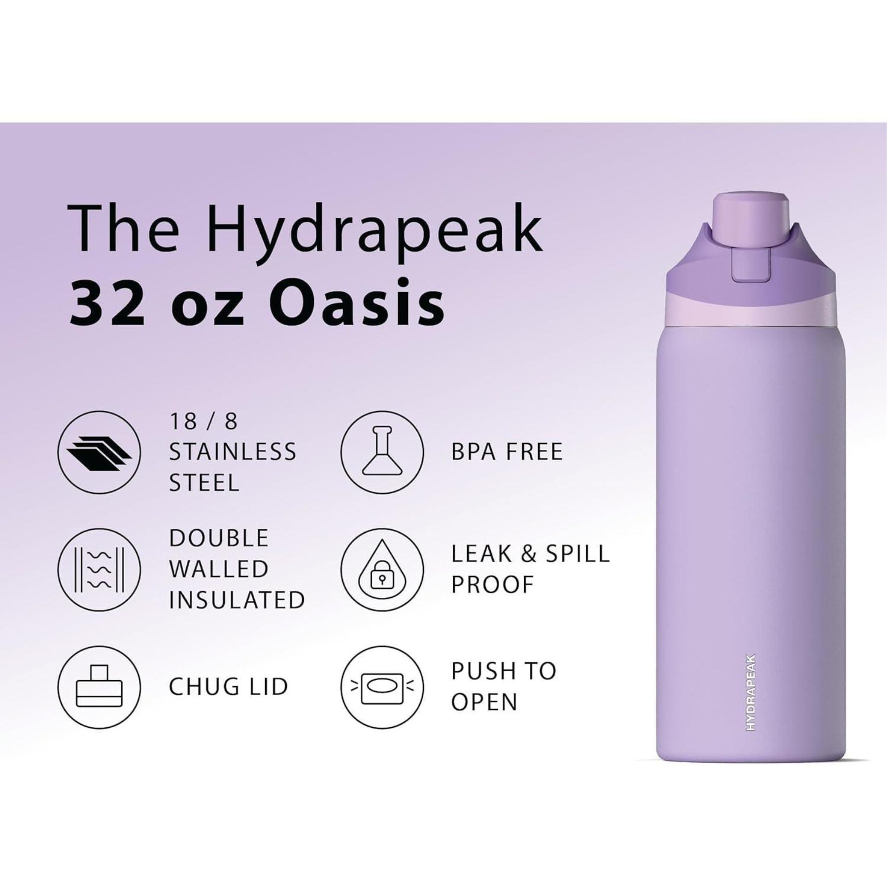 32 oz Hydrapeak® Stainless Steel Insulated Oasis Water Bottle 1