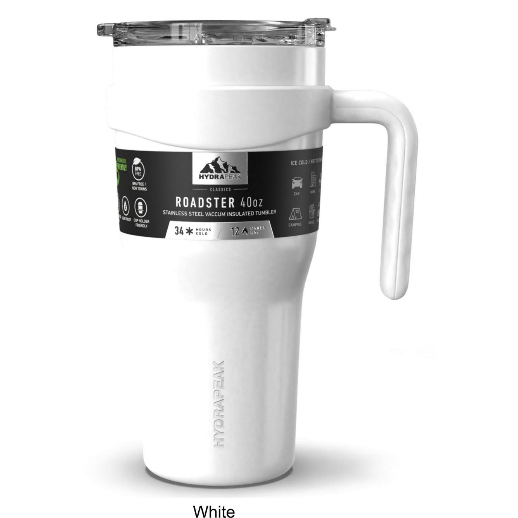 40 oz Hydrapeak® Stainless Steel Insulated Roadster Tumbler w/ Straw Lid 1