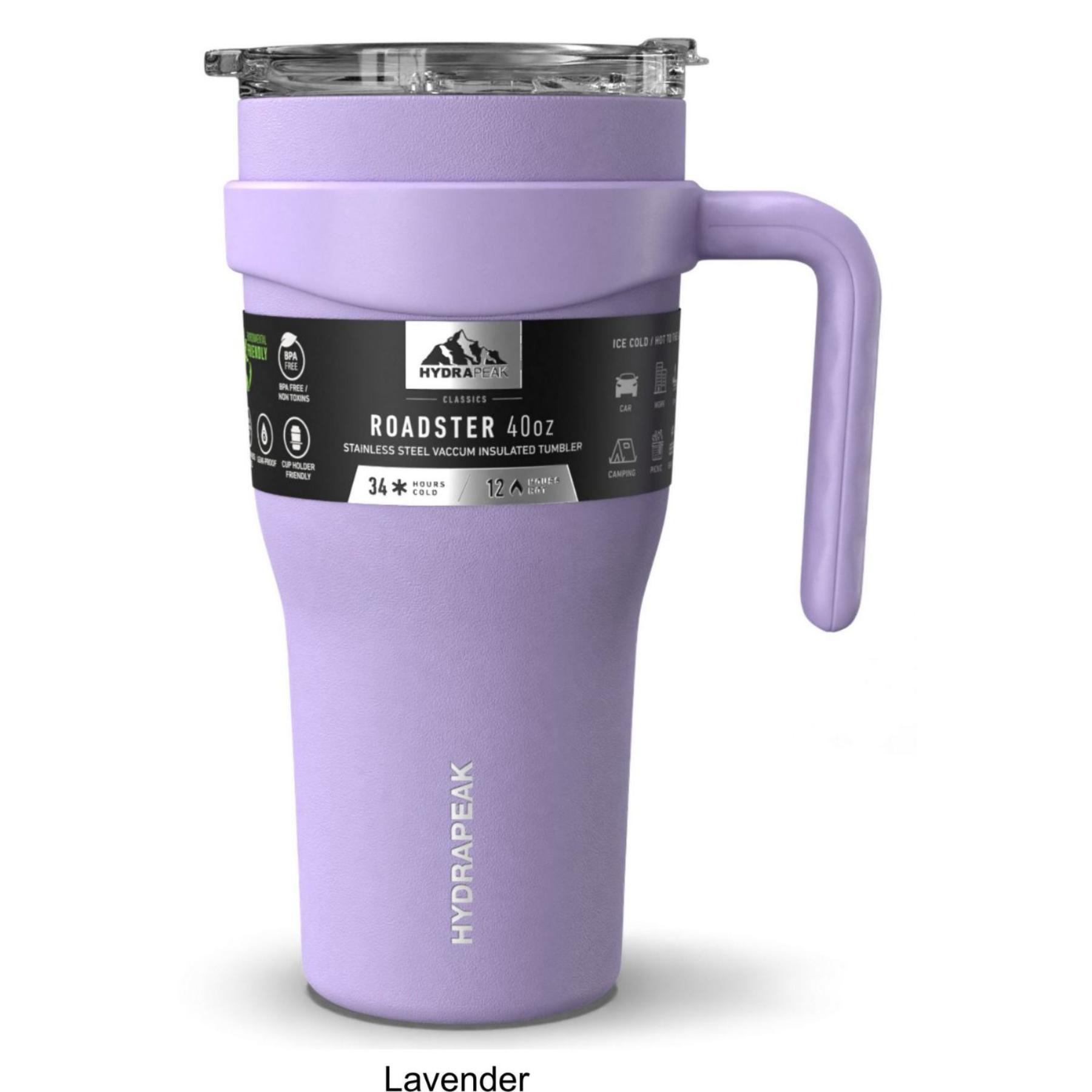 40 oz Hydrapeak® Stainless Steel Insulated Roadster Tumbler w/ Straw Lid 1