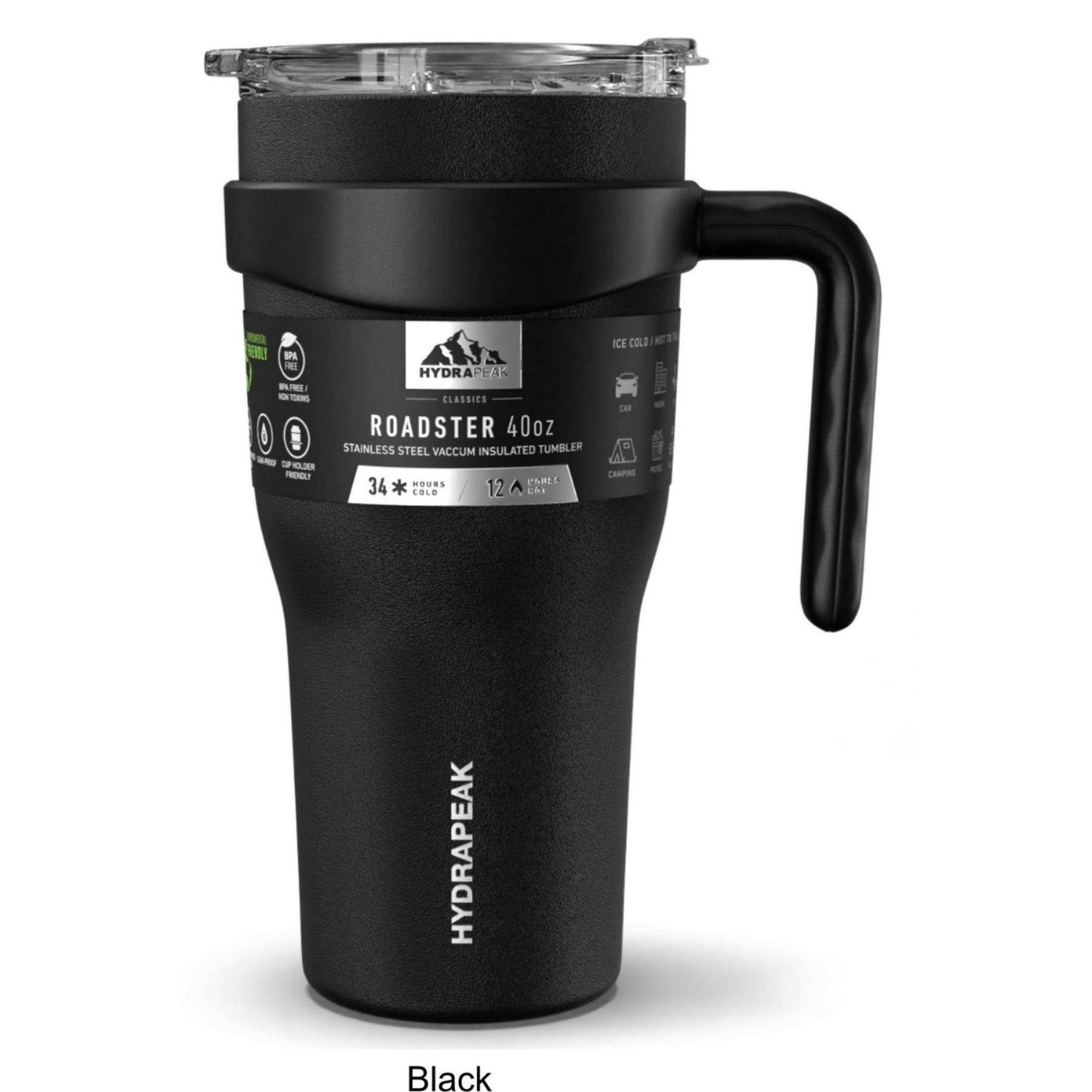40 oz Hydrapeak® Stainless Steel Insulated Roadster Tumbler w/ Straw Lid 1