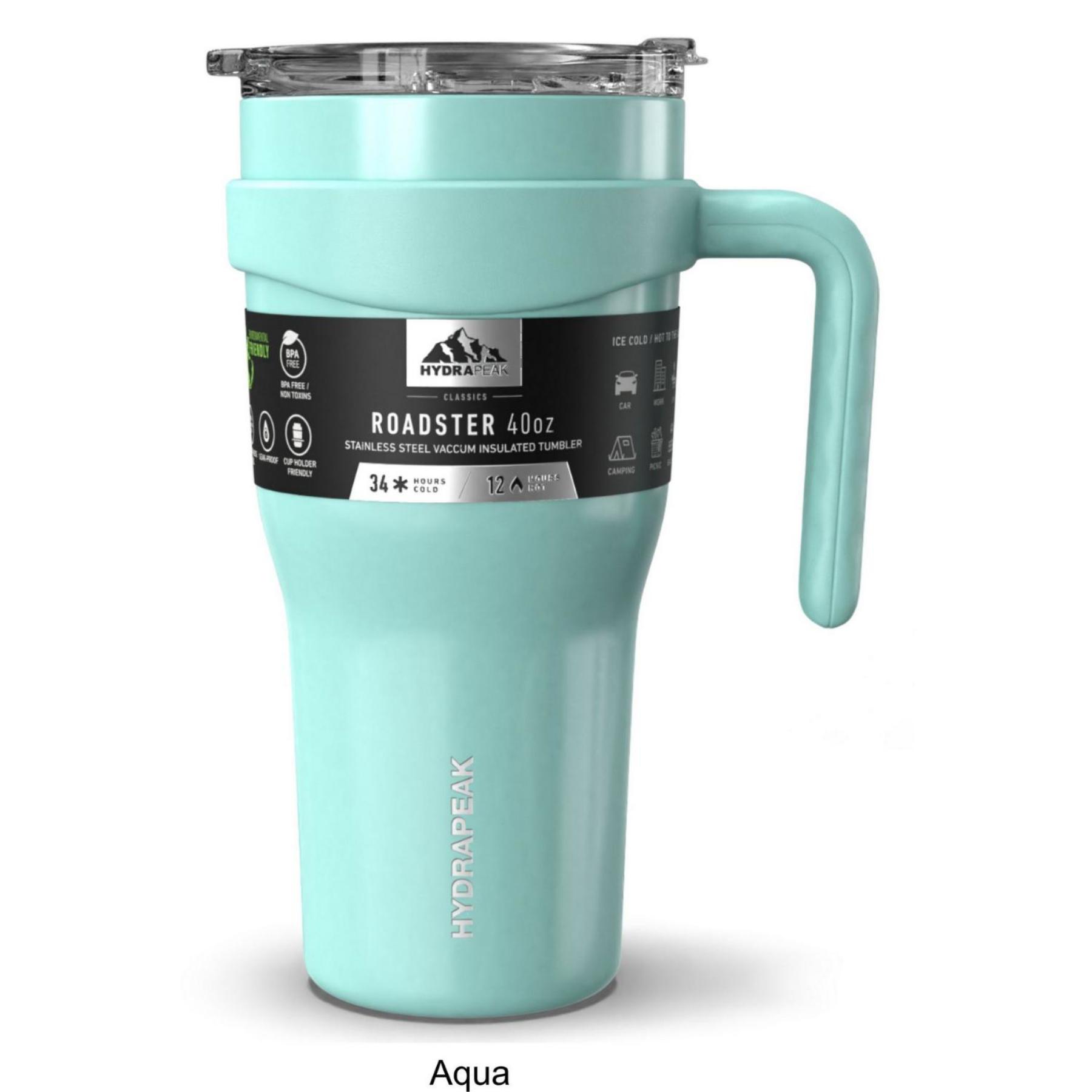 40 oz Hydrapeak® Stainless Steel Insulated Roadster Tumbler w/ Straw Lid 1