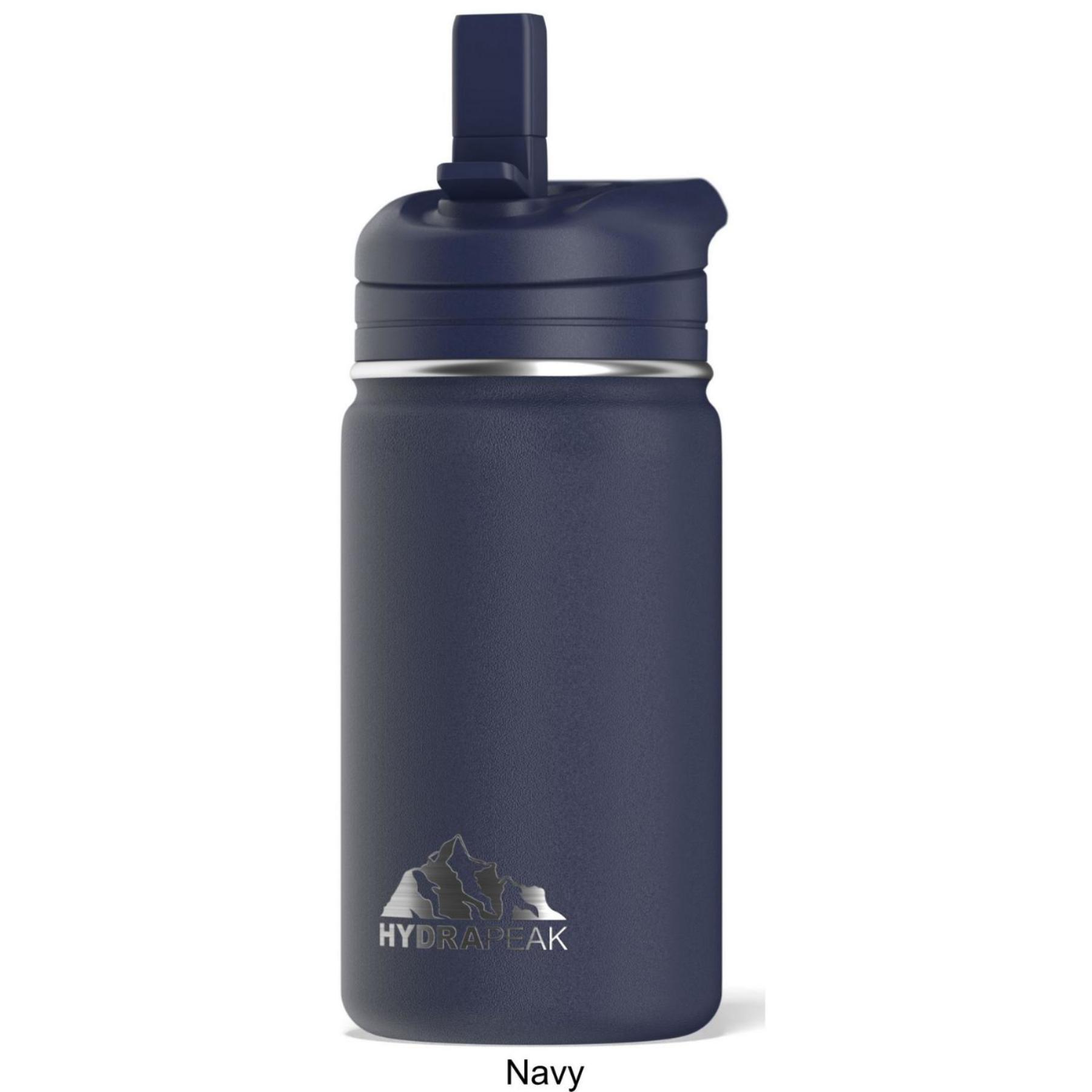 14 oz Hydrapeak® Stainless Steel Insulated Mini Water Bottle w/ Straw Lid 1