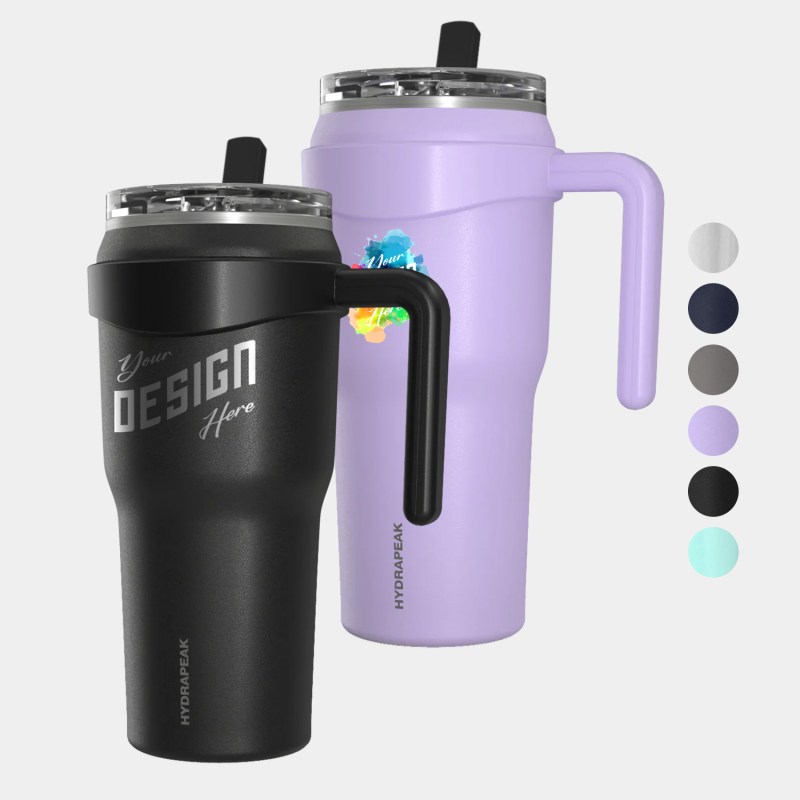 40 oz Hydrapeak® Stainless Steel Insulated Roadster Tumbler w/ Straw Lid 1 40 oz Hydrapeak® Stainless Steel Insulated Roadster Tumbler w/ Straw Lid 1